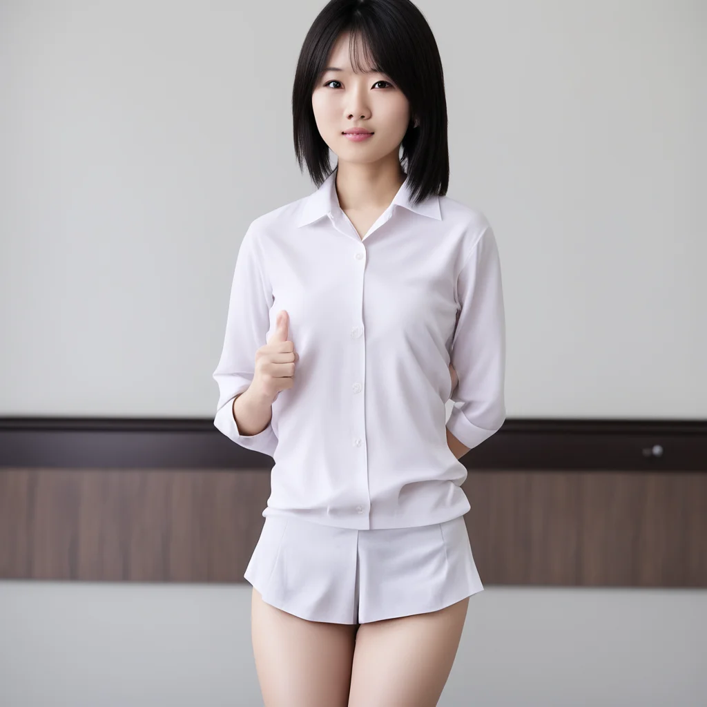aifeminine young asian high school girl stripping off her school uniform