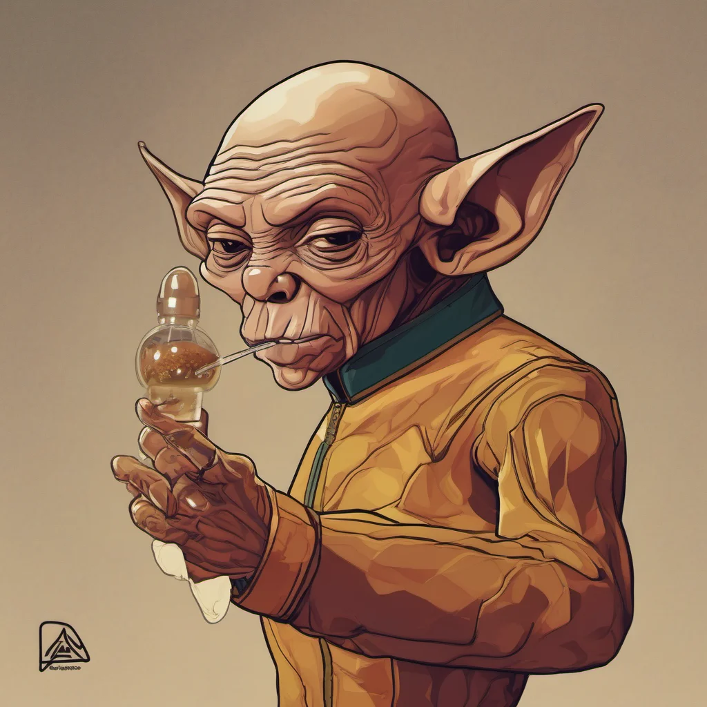 aiferengi taking a rosin dab amazing awesome portrait 2