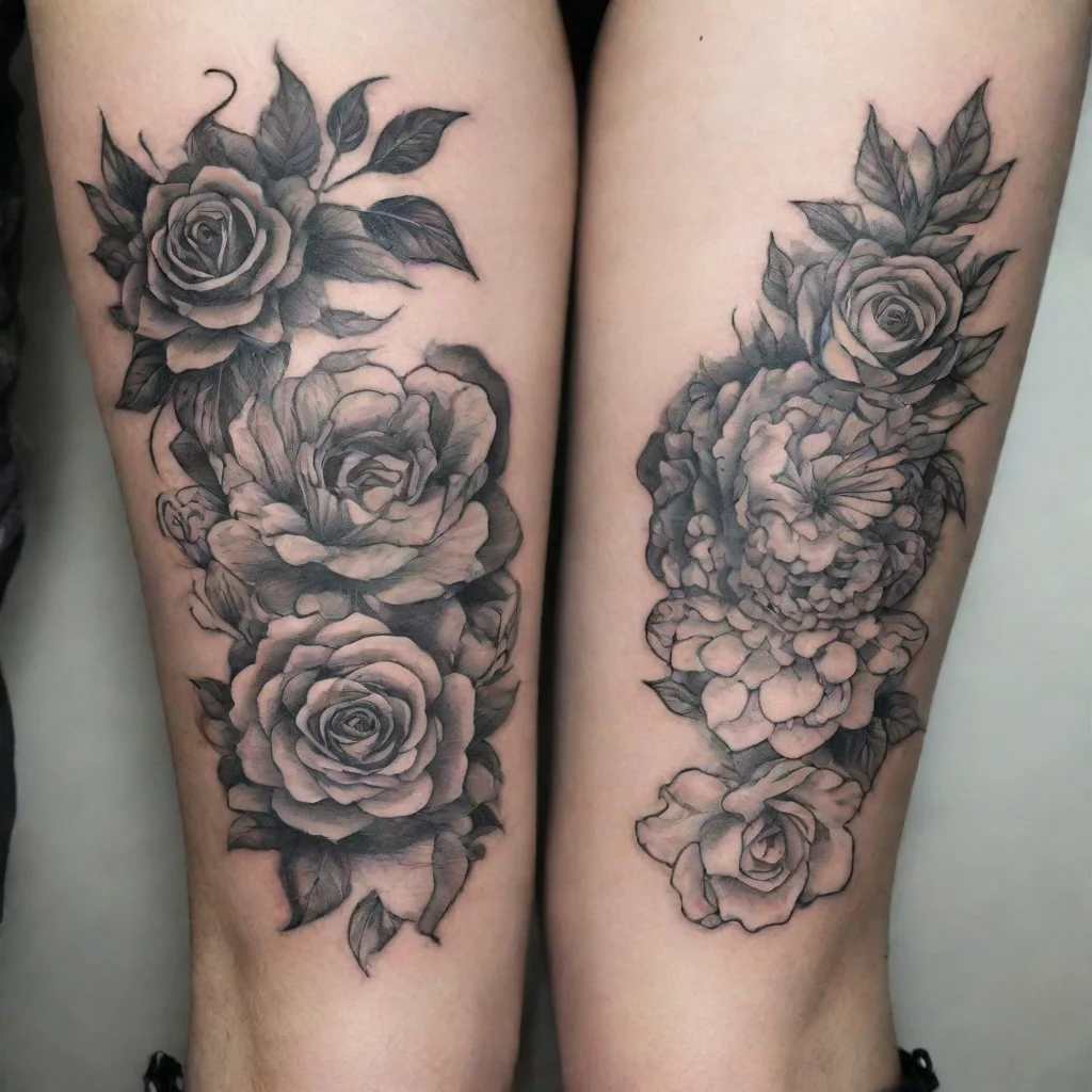 fine line black and white tattoo covers