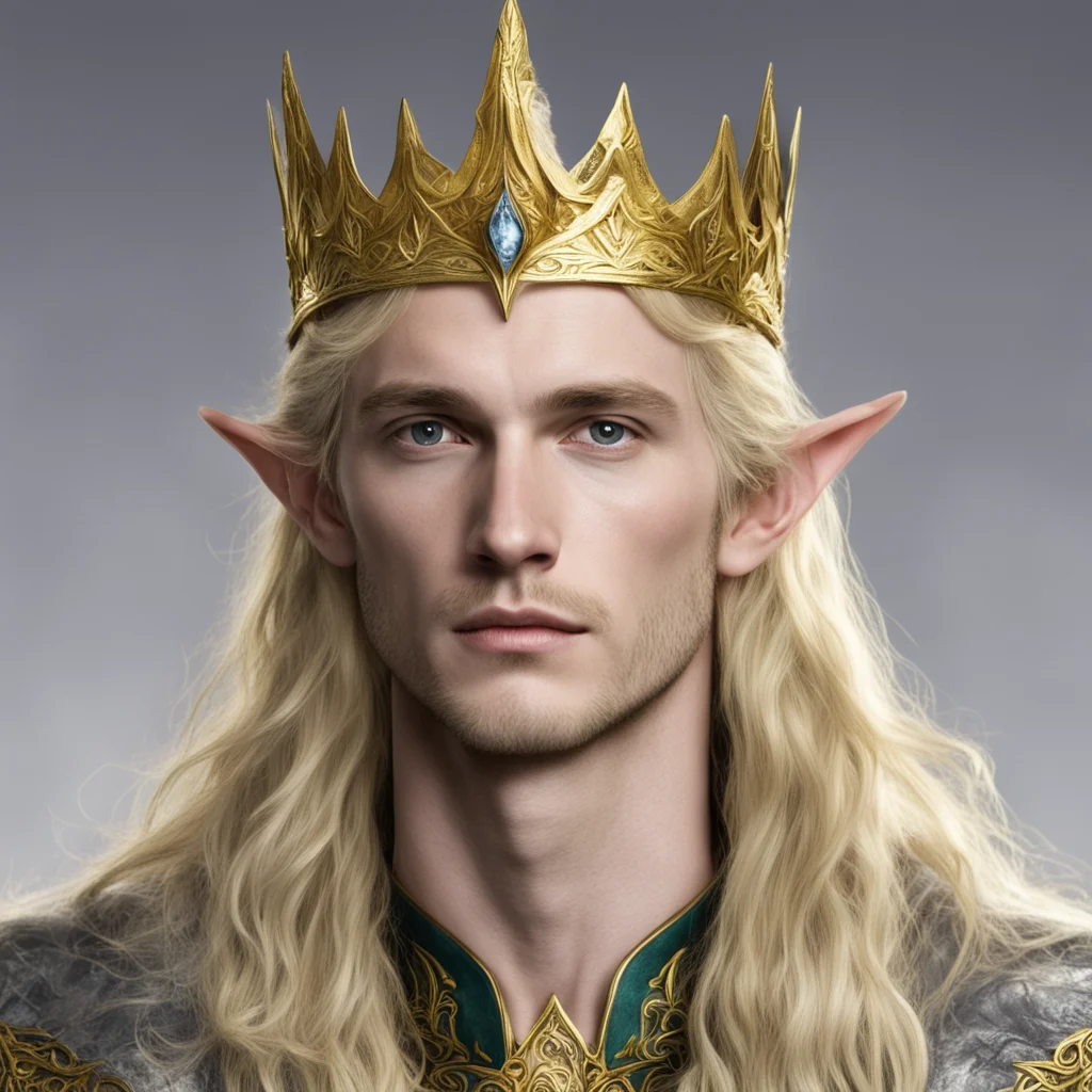 finrod with gold elven crown