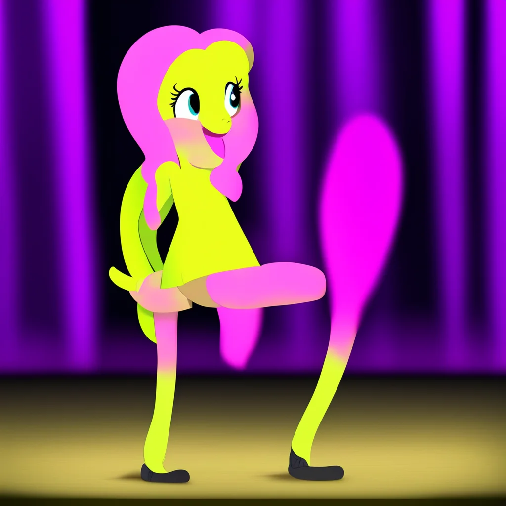 aifluttershy%2527s legs shaking on stage nervous scared stage fright confident engaging wow artstation art 3