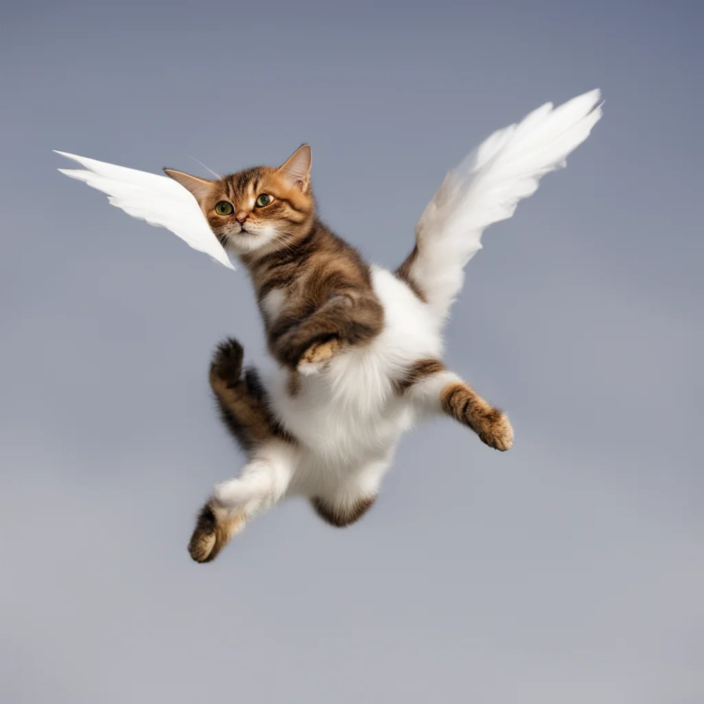 aiflying cat