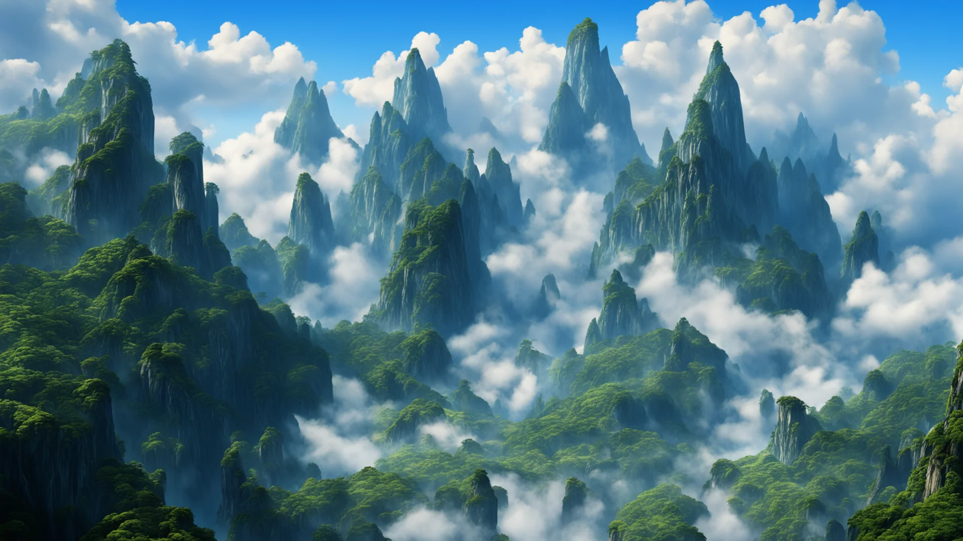 aiflying mountains from the movie avatar. superrealism confident engaging wow artstation art 3 wide