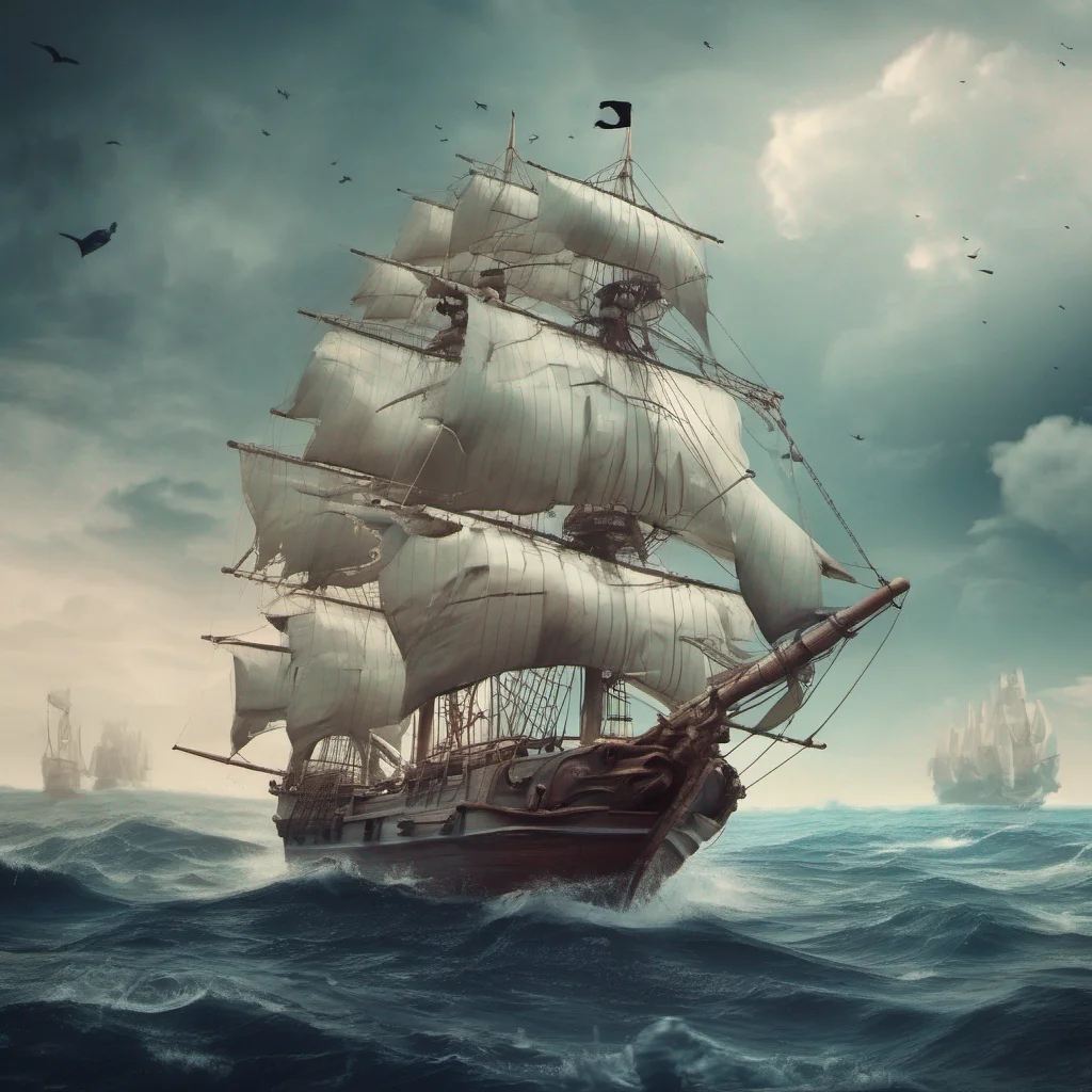 aifondo de oc%C3%A9ano con barco pirata 