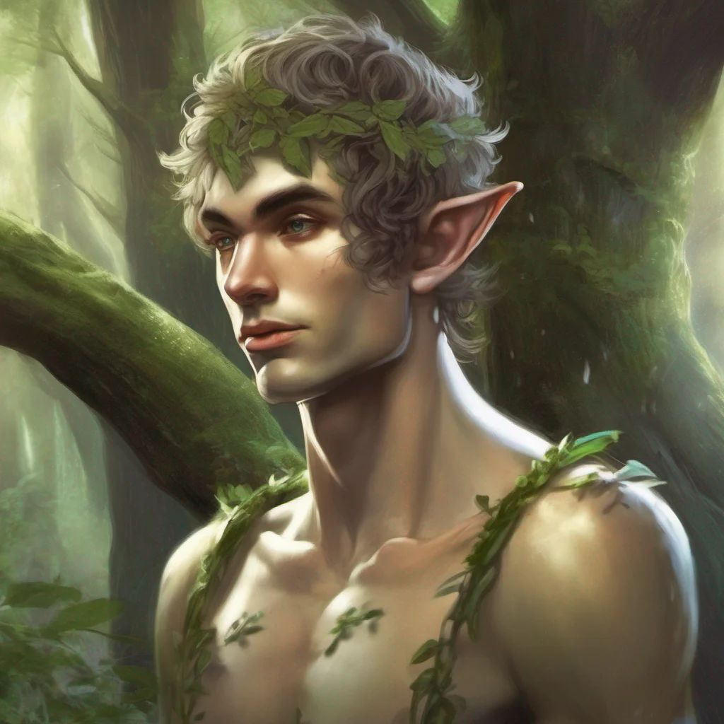 forest fae elf man short hair fantasy art good looking trending fantastic 1