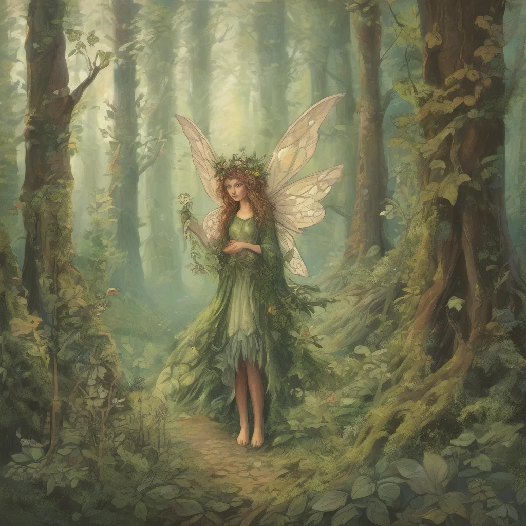 aiforest folk fairy mistical woods  amazing awesome portrait 2