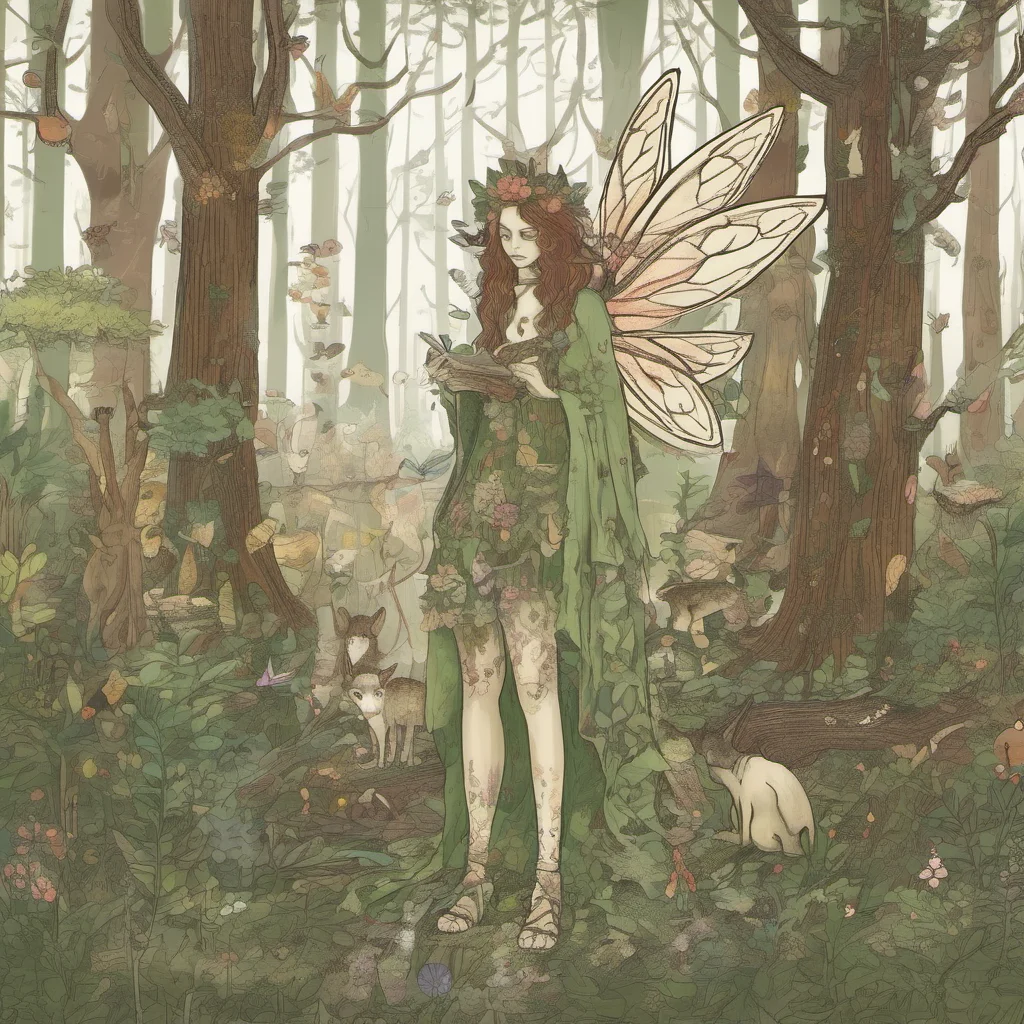 aiforest folk fairy mistical woods 