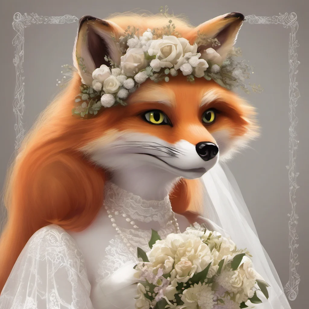 fox furry bride amazing awesome portrait 2