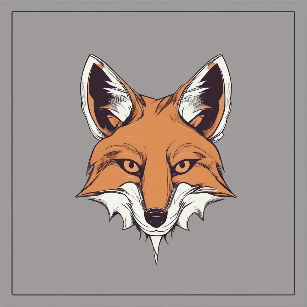 fox logo 2d confident engaging wow artstation art 3