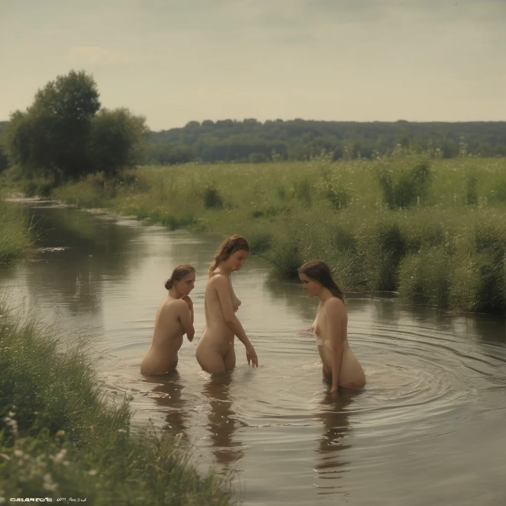 french girls bathing in a river   in 2200 amazing awesome portrait 2