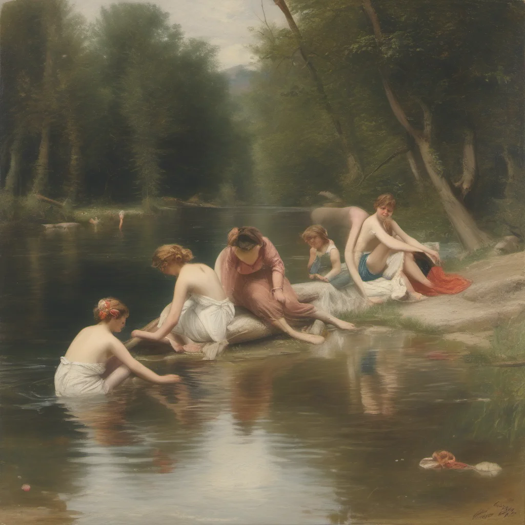 french girls bathing in a river  good looking trending fantastic 1