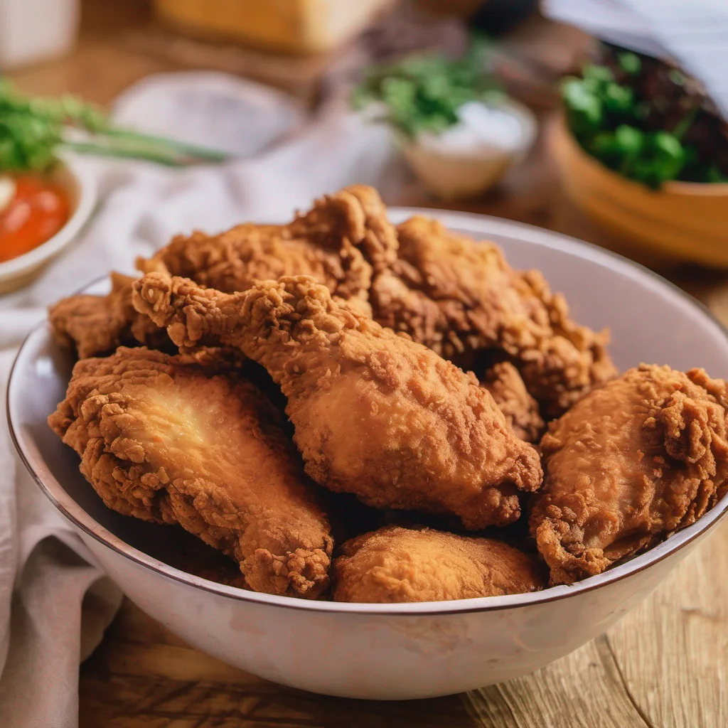 fried chicken in a bowl