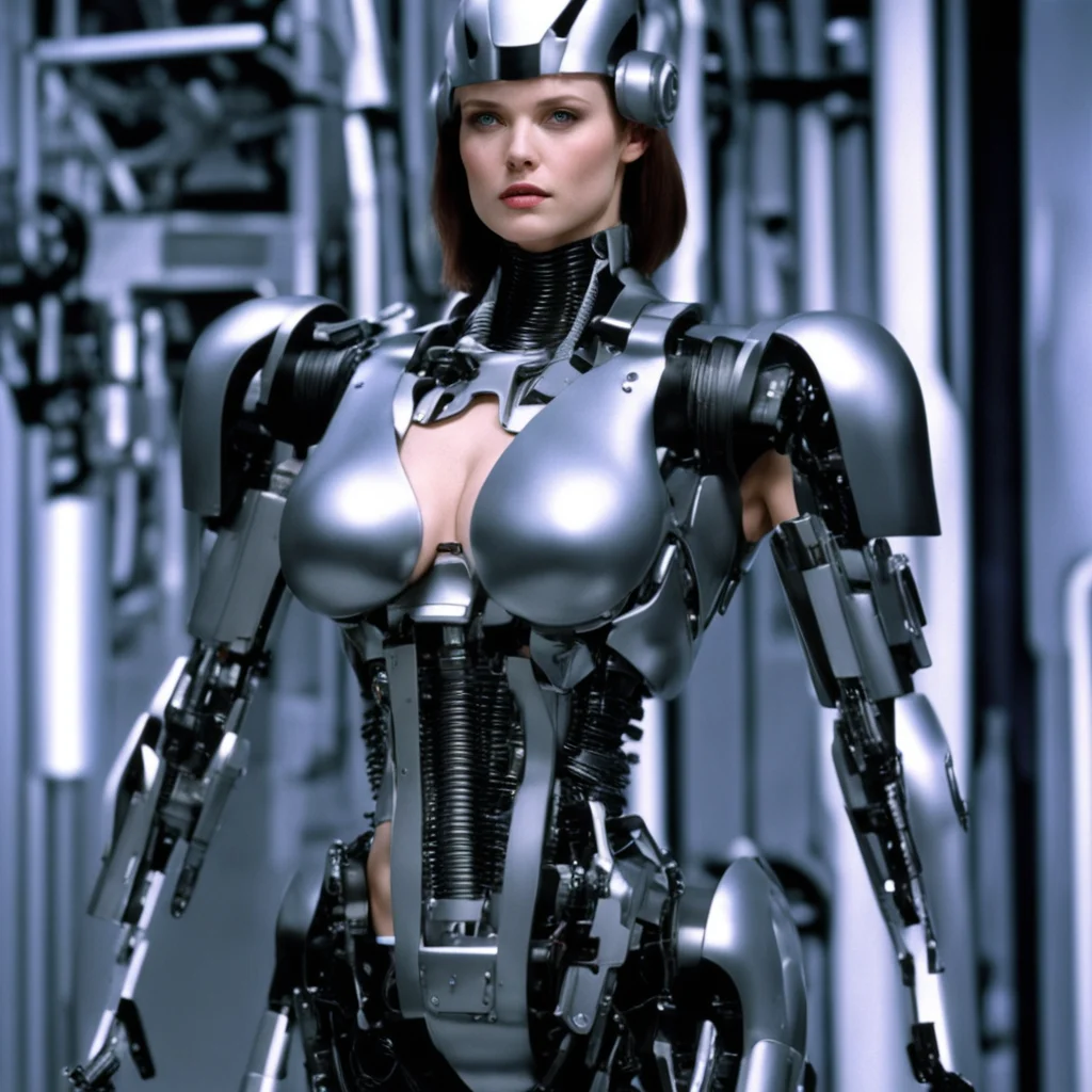 from movie event horizon 1997 from movie robocop from movie virus 1999 400lb show busty women made of machine parts hyper  amazing awesome portrait 2