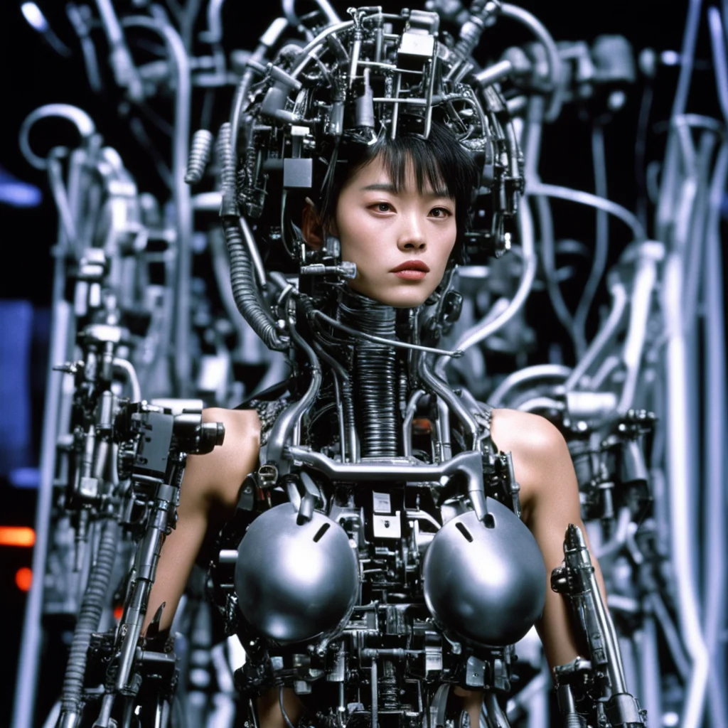 from movie event horizon 1997 from movie tetsuo 1989 from movie virus 1999 400lb show girls made of machine parts amazing awesome portrait 2