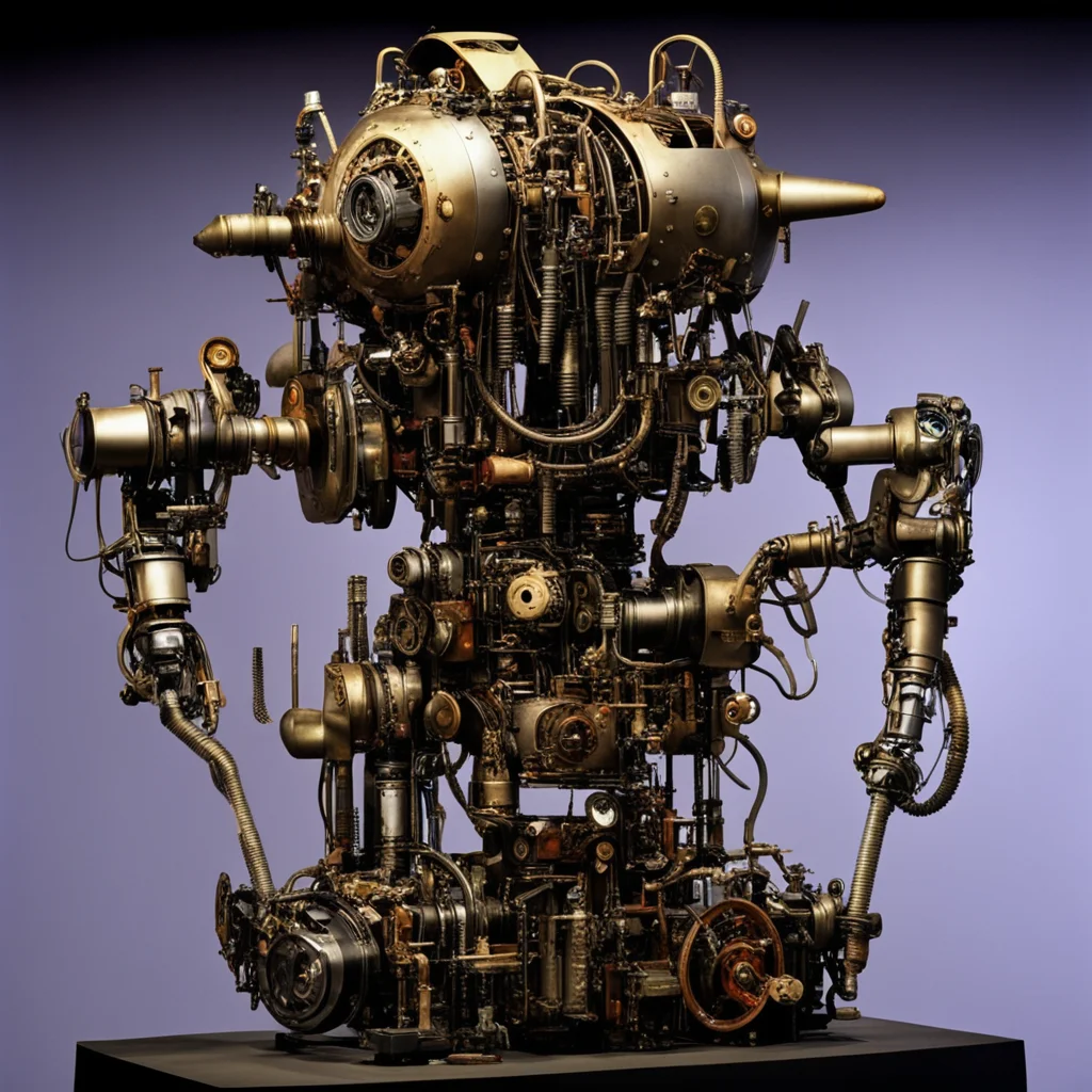 from movie event horizon 1997 from movie tetsuo 1989 from movie virus 1999 400lb show steampunk robot made of machine parts with glowing eyeshyper  confident engaging wow artstation art 3