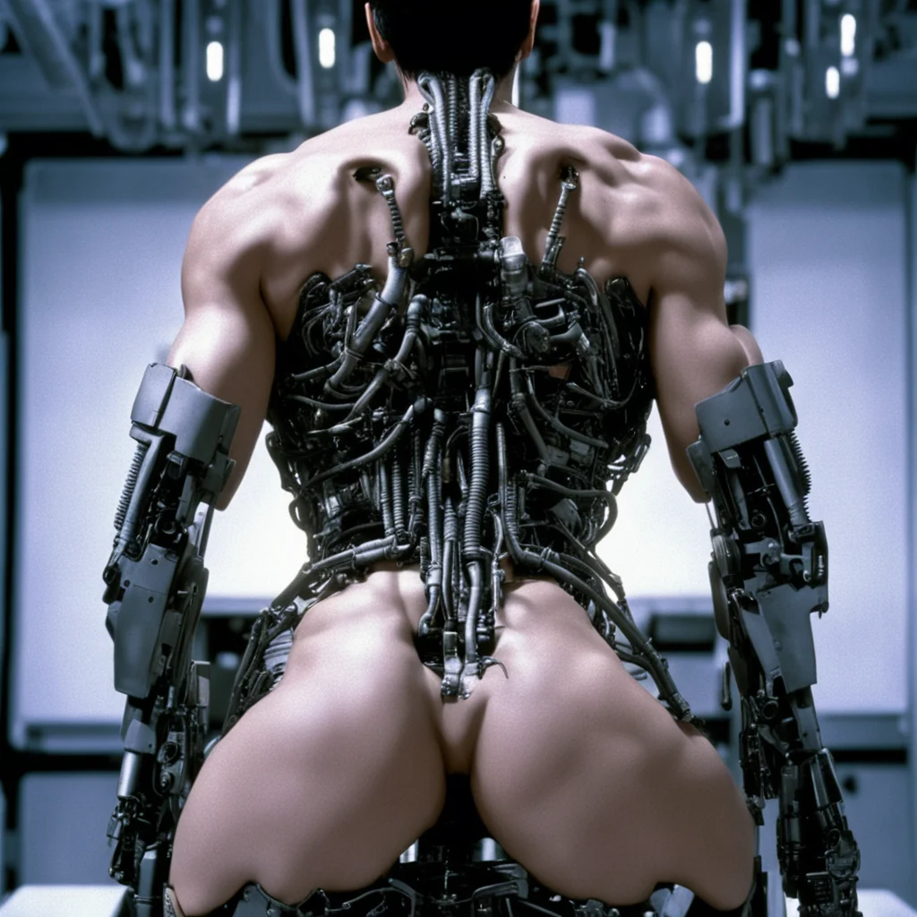 from movie event horizon 1997 from movie tetsuo 1989 from movie virus 1999 400lb show womans from behind made of machine  amazing awesome portrait 2