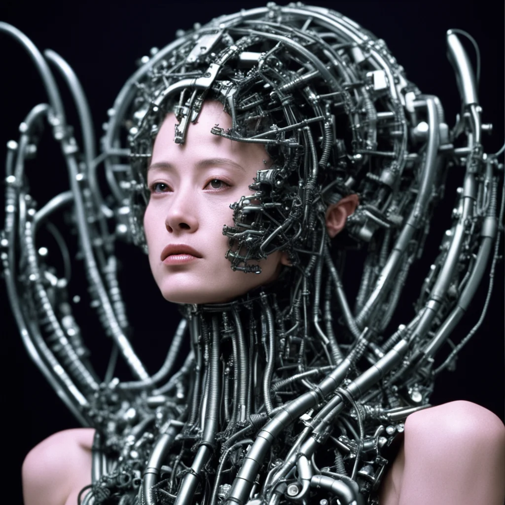 from movie event horizon 1997 from movie tetsuo 1989 from movie virus 1999 womans made of machine parts hyper reali good looking trending fantastic 1