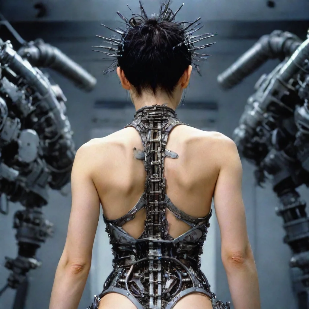 aifrom movie event horizon 1997 from movie tetsuo 1989 from movie virus 1999 women from behind made of machine parts hyper