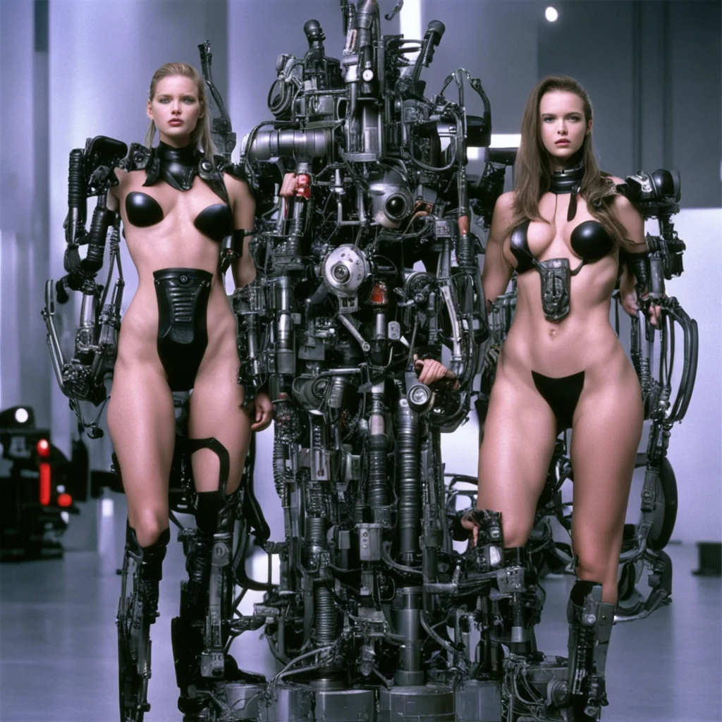 aifrom movie event horizon 1997 from movie virus 1999 400lb show girls made of machine parts hyper  amazing awesome portrait 2