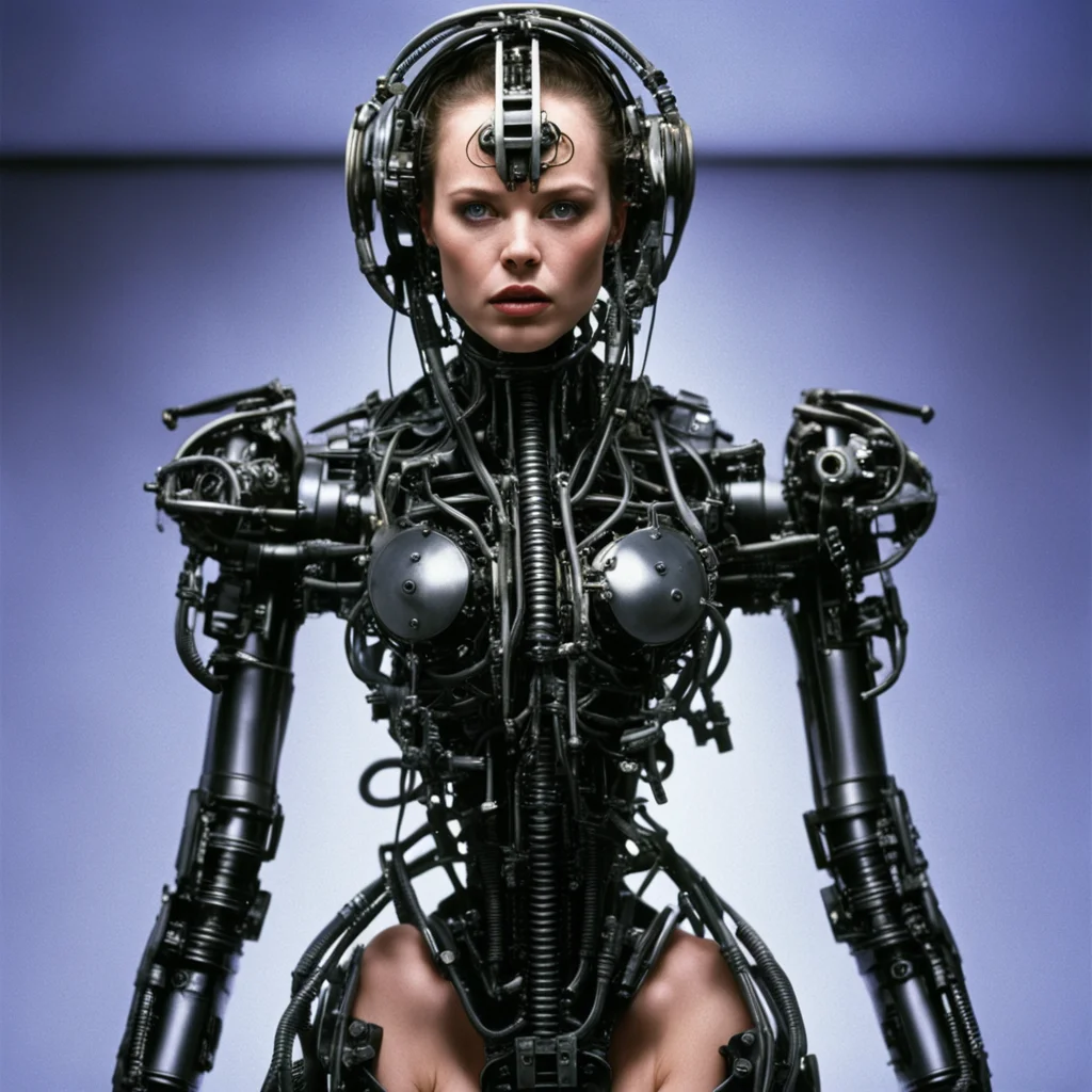 from movie event horizon 1997 from movie virus 1999 400lb show woman made of machine parts hyper  amazing awesome portrait 2