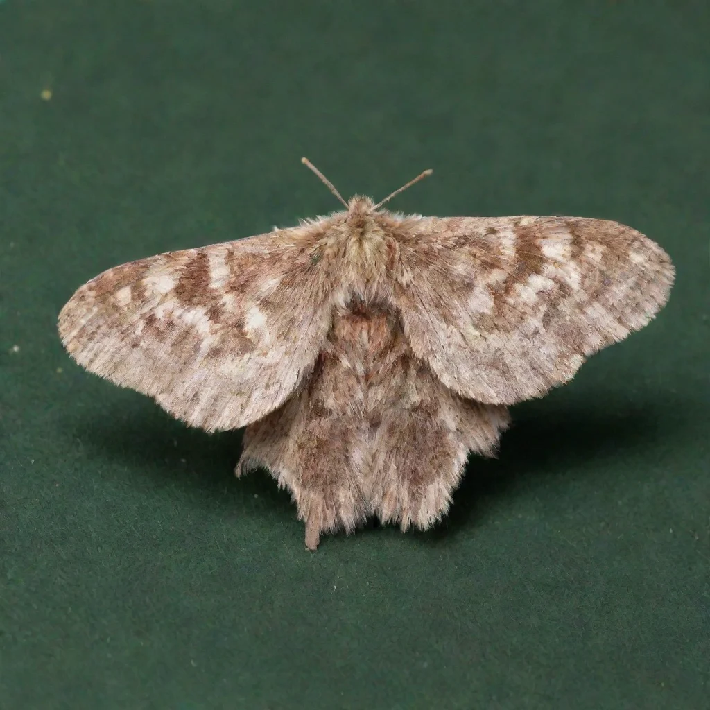 fur covered moth