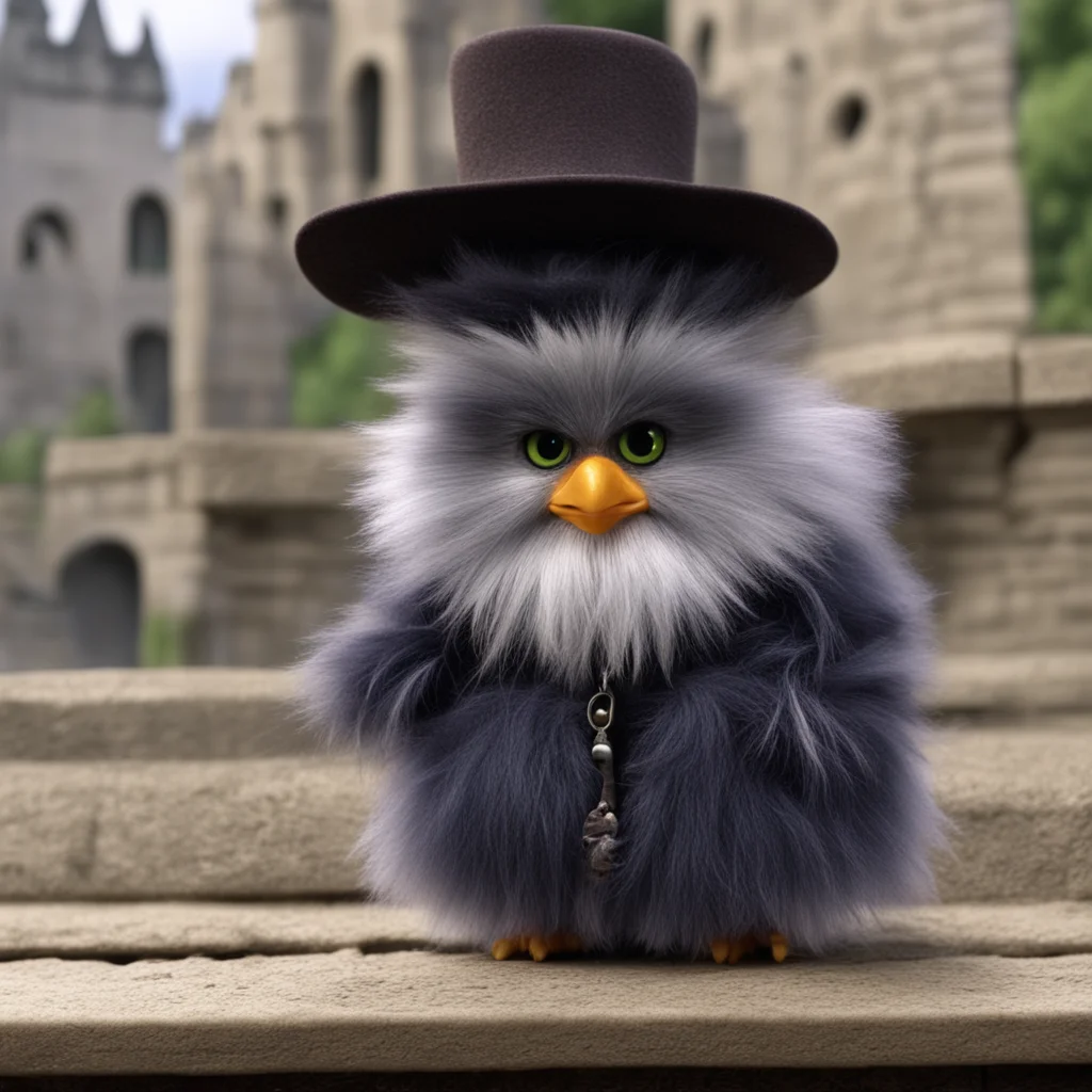 furby dueling abe lincoln on a castle drawbridge  amazing awesome portrait 2