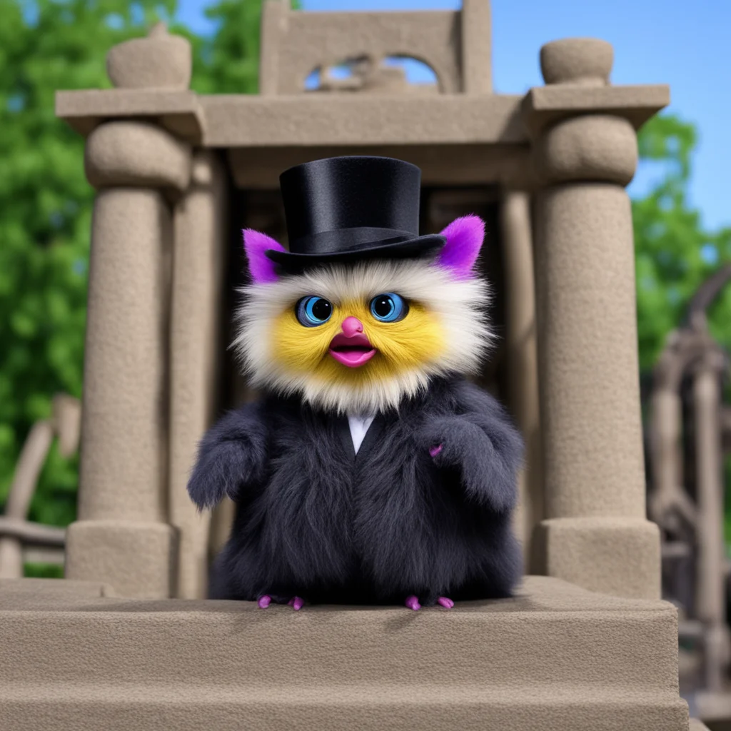 furby dueling abe lincoln on a castle drawbridge 