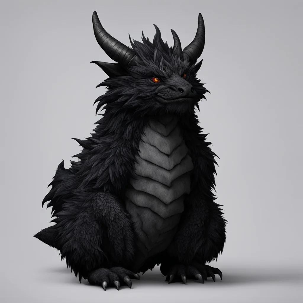 aifurry bara dragon black good looking trending fantastic 1