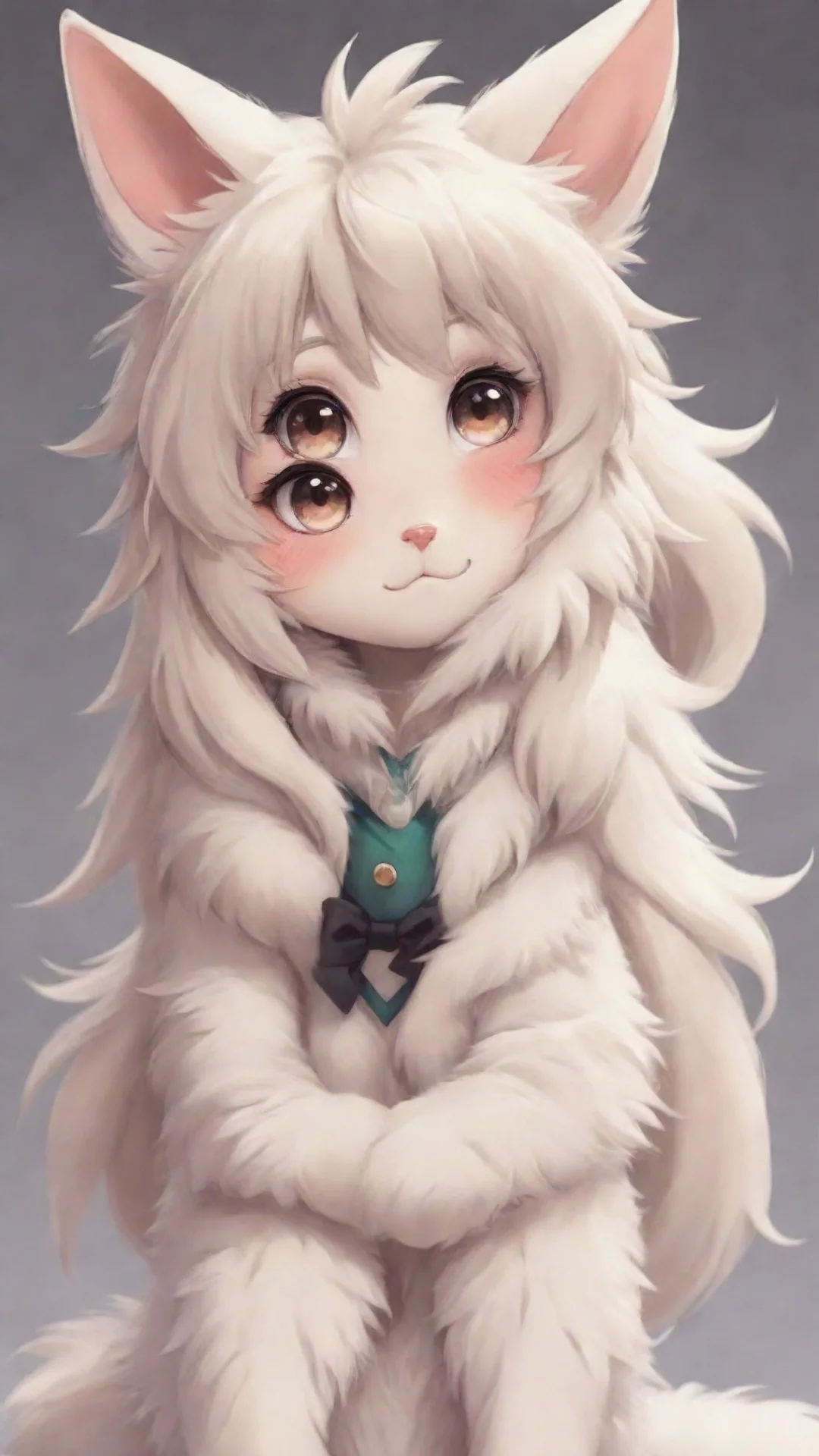 furry cute in anime style tall