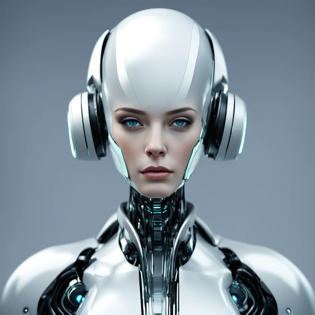 futuristic android female amazing awesome portrait 2