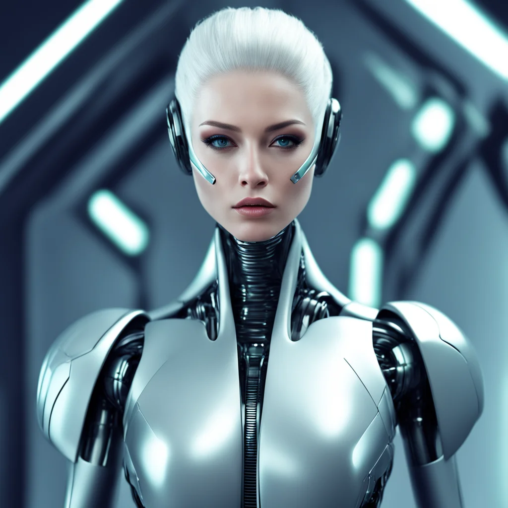 futuristic android female