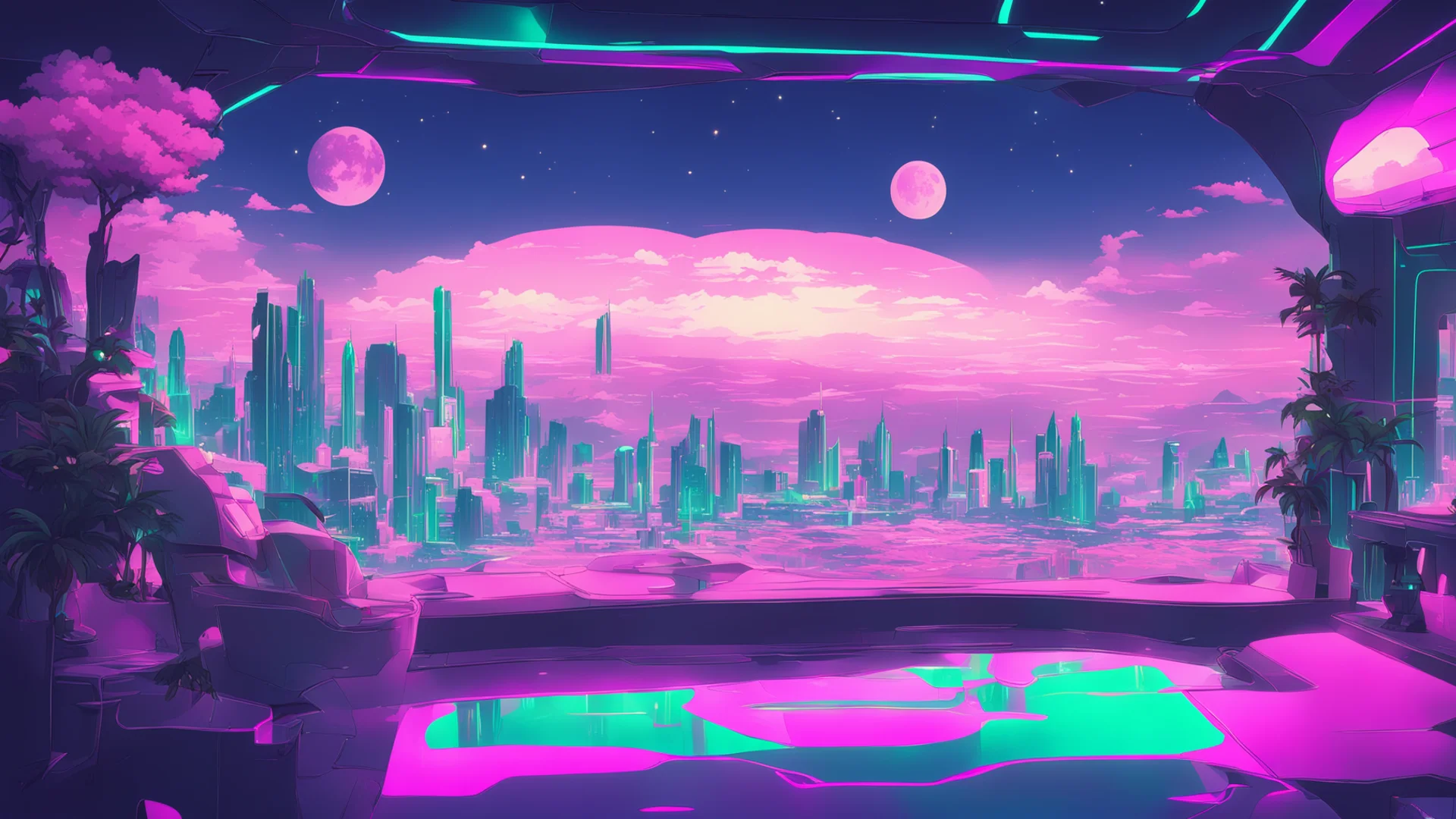 futuristic anime lowfi relaxing backdrop amazing awesome portrait 2 wide