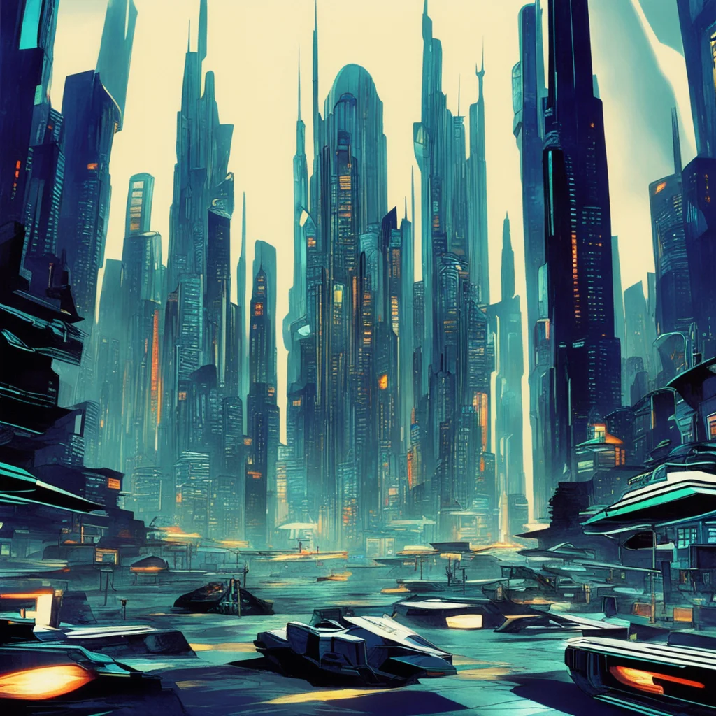 futuristic city ps1