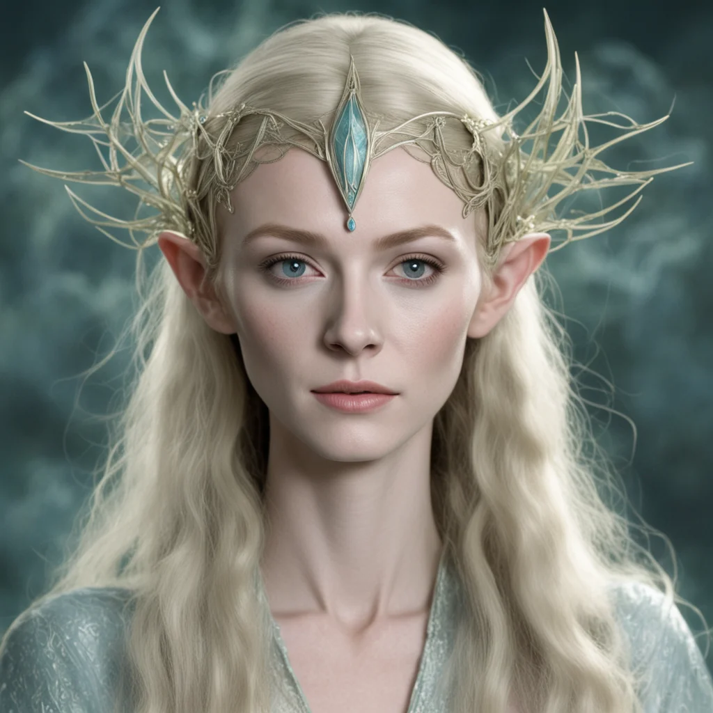 galadriel with elvish circlet amazing awesome portrait 2