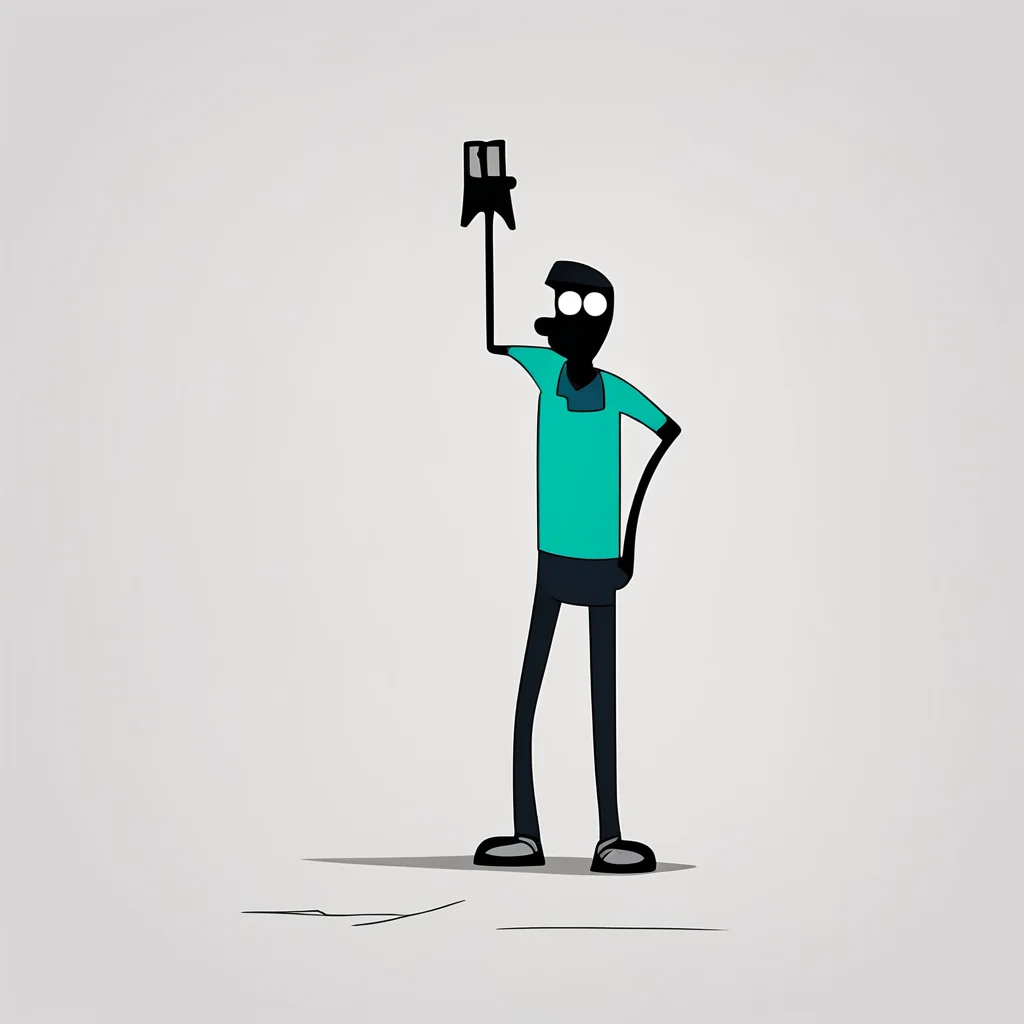 aigenerate a stickman art he%E2%80%99s a janitor mopping the floor%2C  and his animated and cleaning.. and he has a name tag on that says raymundo good looking trending fantastic 1