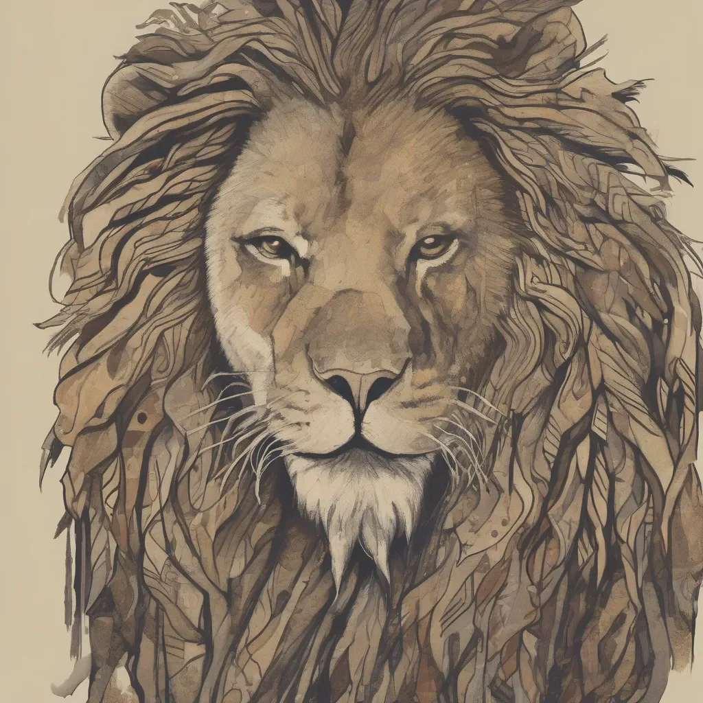 gentle lion man bold warrior  confident engaging wow artstation art 3