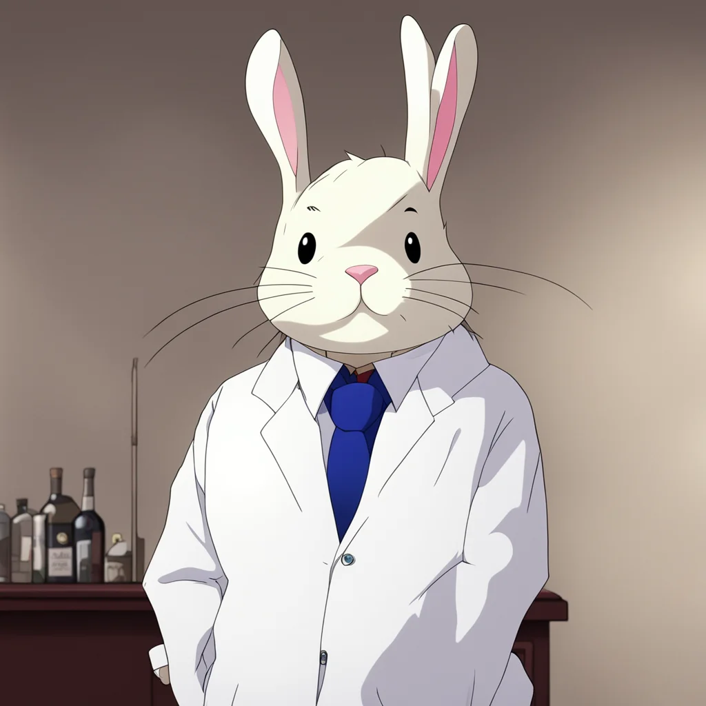 gin from detective conan wearing a bunny suit