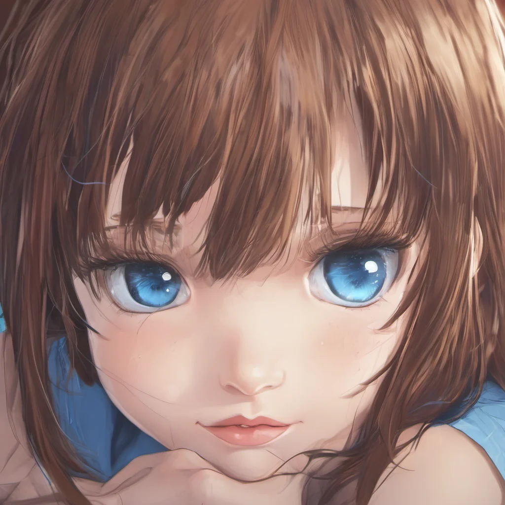 aigirl%2C brown hair%2C fringe%2C blue eyes confident engaging wow artstation art 3