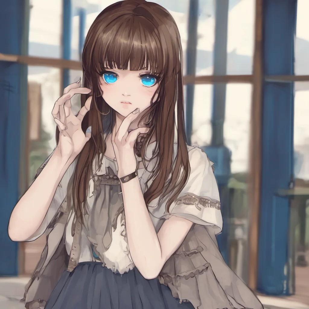 aigirl%2C brown hair%2C fringe%2C blue eyes good looking trending fantastic 1