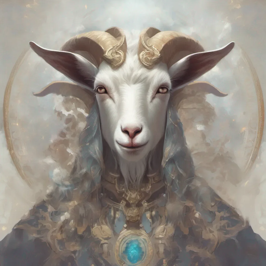 goat god epic ethereal portrait