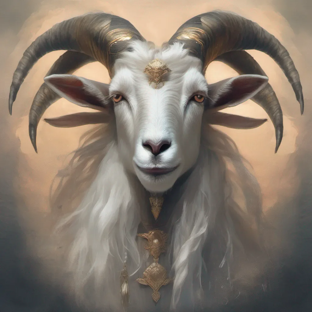 aigoat god masculine goat epic ethereal portrait