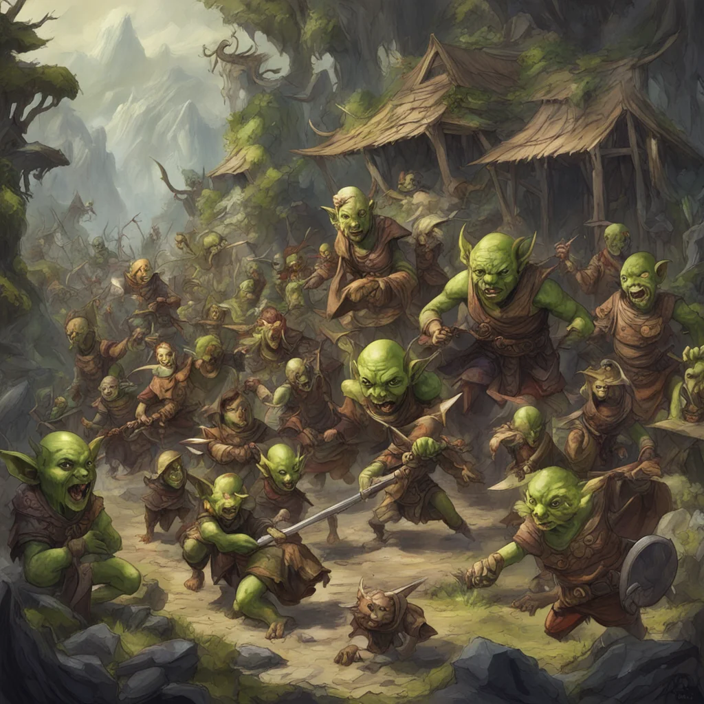 goblin horde attacks elven hideout amazing awesome portrait 2