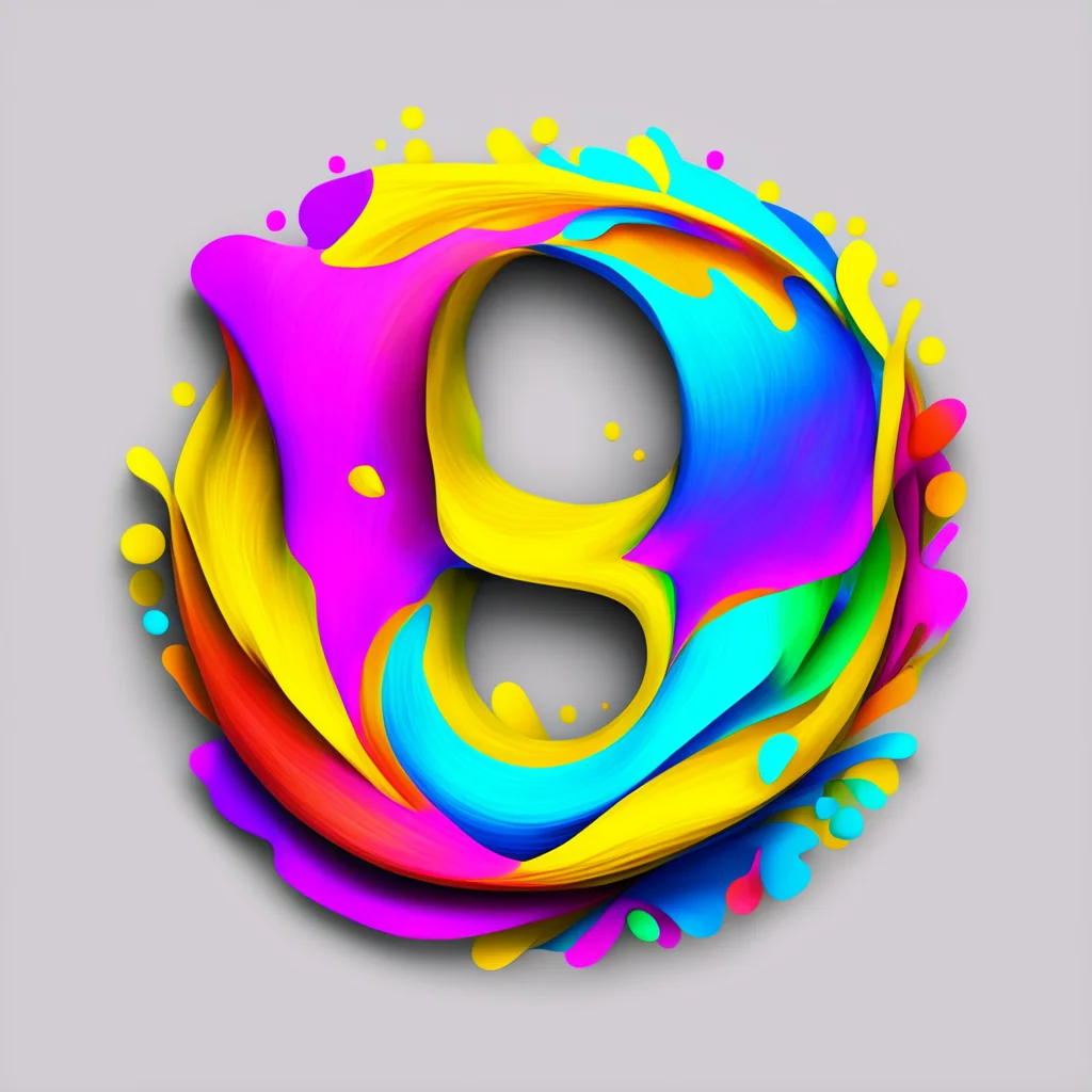 gogh b swirl art colorful letter b logo circle good looking trending fantastic 1