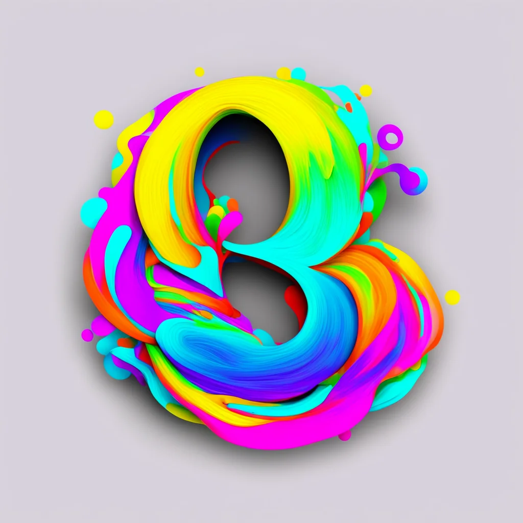 gogh e swirl art colorful letter b logo b b b b b  confident engaging wow artstation art 3