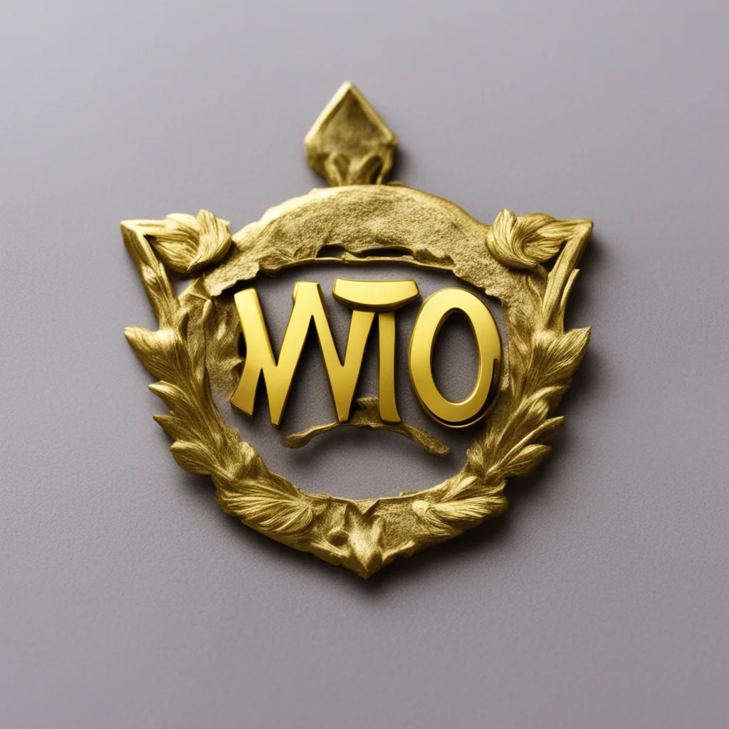 aigold badge with letters %22wild%22 on it amazing awesome portrait 2