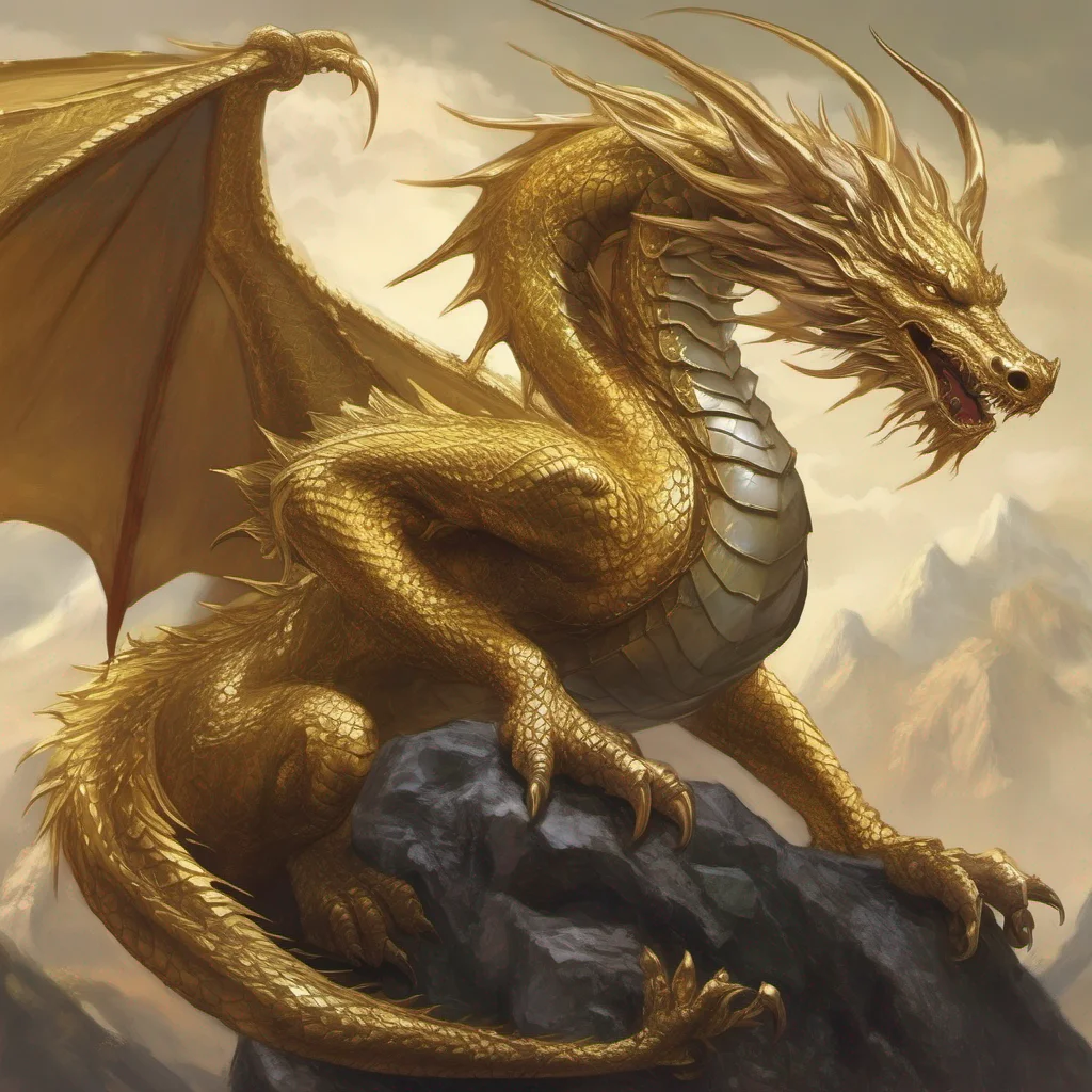 aigolden dragon fantasy art confident engaging wow artstation art 3