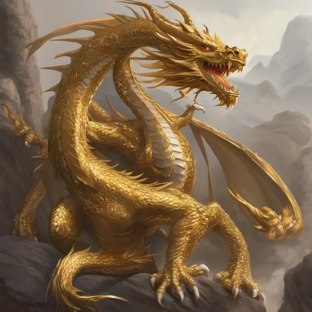 golden dragon fantasy art good looking trending fantastic 1