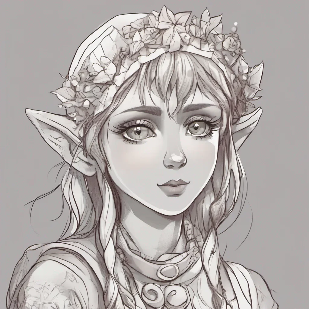 good looking elf character sweet