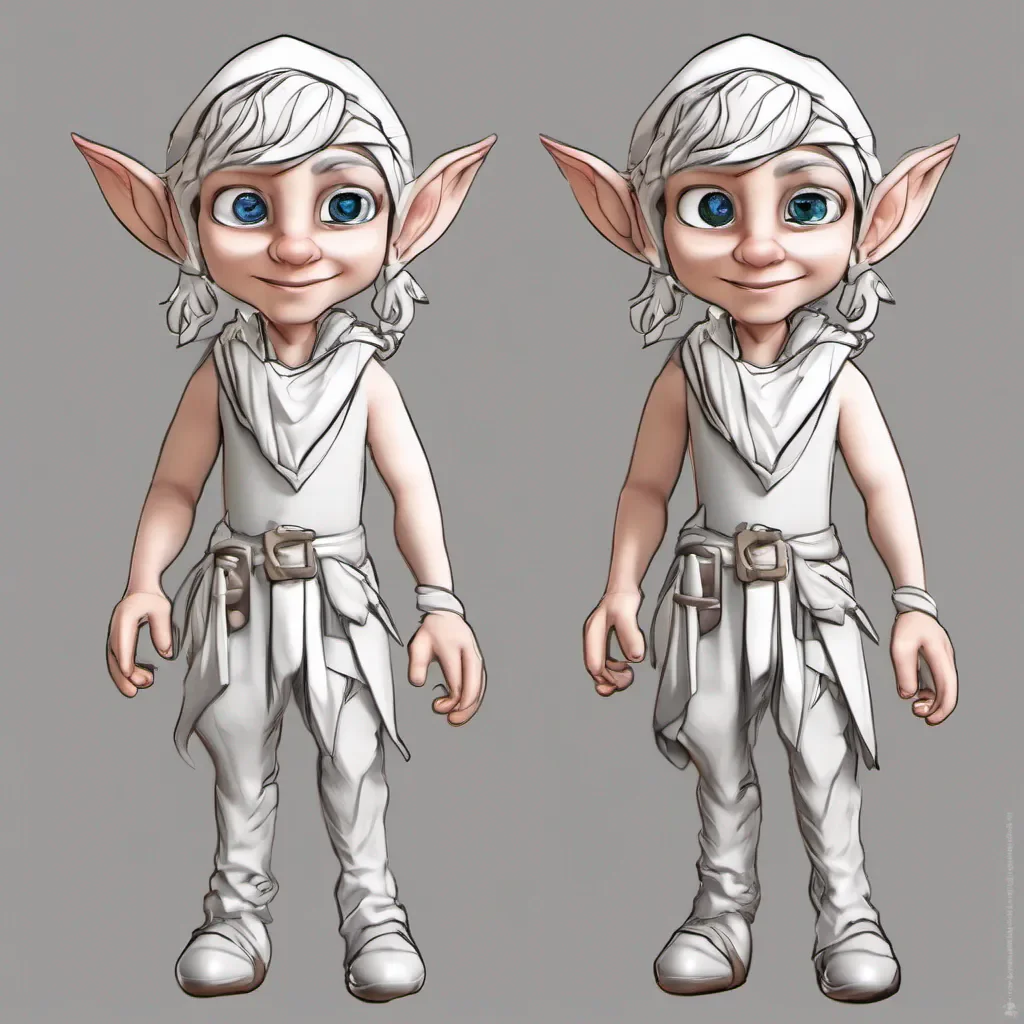 aigood looking elf character toon 