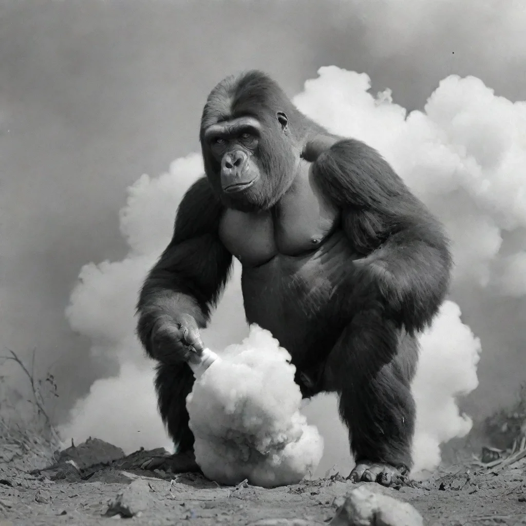 gorilla detoning a bomb in ww2